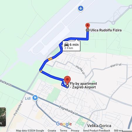 Fly By Suite - Zagreb Airport - 0-24H Self Check In&Out - Parking On Site Velika Gorica Esterno foto